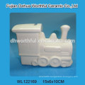 White train design ceramic saving money bank